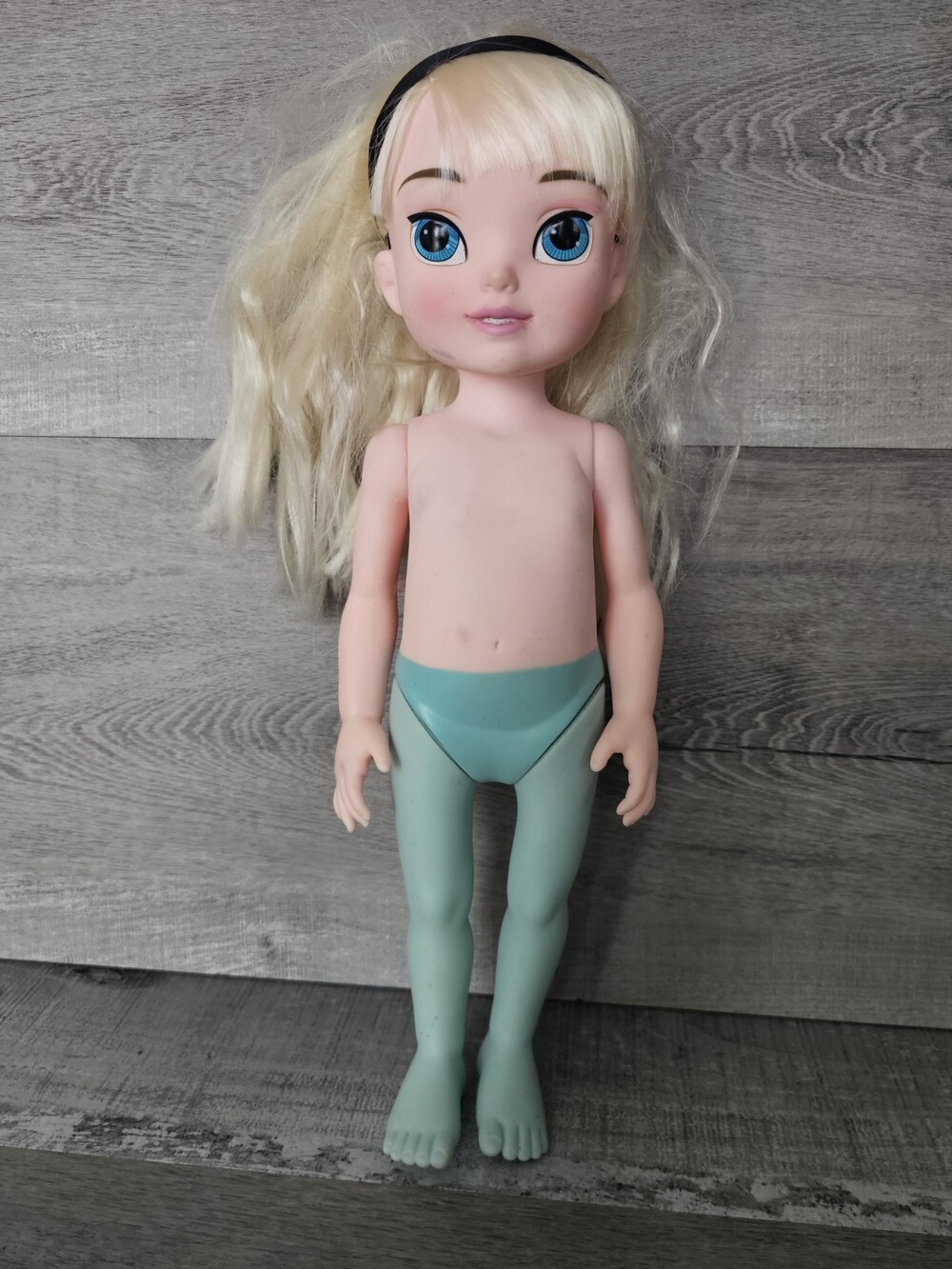 My First Disney Princess Toddler Elsa From Frozen Doll Nude W Headband